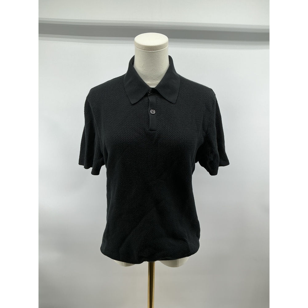 100% Organic Cotton Mesh-Stitch Sweater Polo